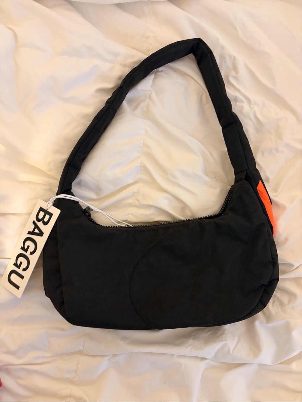BAGGU Black swan Shoulder Bag NWT